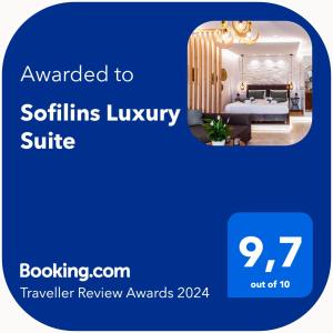 Sofilins Luxury Suite tanúsítványa, márkajelzése vagy díja
