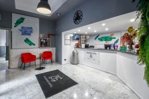 Kuchyň nebo kuchyňský kout v ubytování Crossroad Hotel