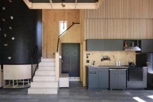 Η κουζίνα ή μικρή κουζίνα στο Cabin Zoobox 89
