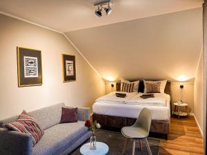 Säng eller sängar i ett rum på Apt Prinz Heinrich - Disney - Zentral