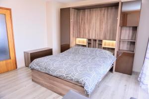 a bedroom with a large bed in a room at Apartment Stefica in Crveni Vrh