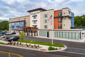 a rendering of the front of a hotel at SpringHill Suites by Marriott Topeka Southwest in Topeka