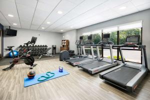 Fitness centrum a/nebo fitness zařízení v ubytování Hampton Inn Long Island/Islandia