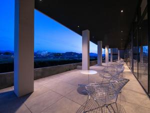 Balkon atau teras di Hitoyoshi Onsen Nabeya