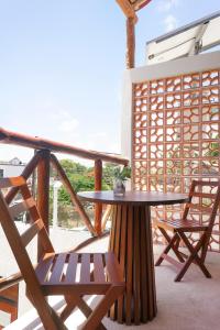 Balkón nebo terasa v ubytování Casa Toloc Tulum