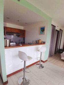 Kuchyň nebo kuchyňský kout v ubytování Appartement avec piscine Anse Vata Nouméa