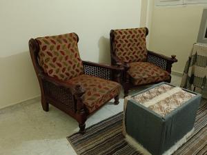 Χώρος καθιστικού στο Almansoura Nour Apartment