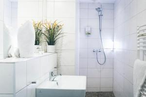 Koupelna v ubytování Gartenstadt Hotel