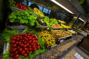 a display of fruits and vegetables in a grocery store at VOLLEY HOTEL ANKARA in Ankara