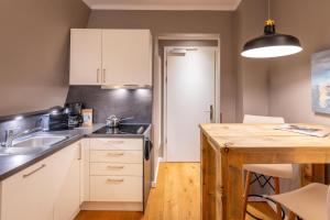 Kuchyň nebo kuchyňský kout v ubytování Logierhaus K15 Appartement 11 Plus