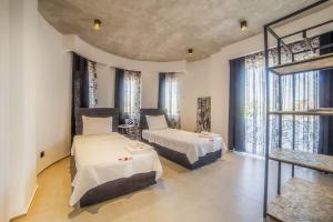 Letto o letti in una camera di Premium Villa in Belek, 3 Rooms, 6 Guests, Jacuzzi - Loft