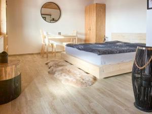 Postel nebo postele na pokoji v ubytování Farma Holý Vrch