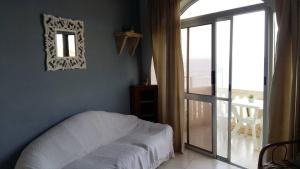 เตียงในห้องที่ Excellent views