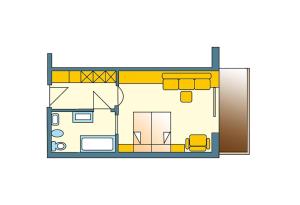 The floor plan of Hotel Regina