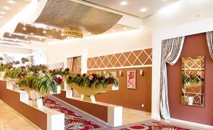 a room with a row of flowerpots with plants at Europe Hotel & Casino All Inclusive in Sunny Beach +37 photos