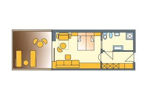 The floor plan of Hotel Regina