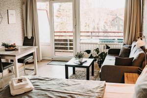 Ein Balkon oder eine Terrasse in der Unterkunft Haus Vier Jahreszeiten am See HS 473