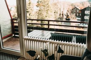Ein Balkon oder eine Terrasse in der Unterkunft Haus Vier Jahreszeiten am See HS 473