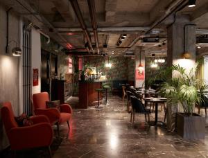 Area soggiorno di Dave Red Athens, a member of Brown Hotels