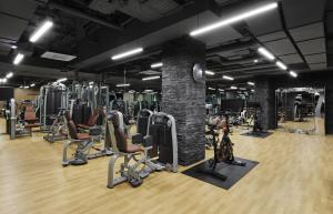 Fitness centrum a/nebo fitness zařízení v ubytování TITANIC Gendarmenmarkt Berlin