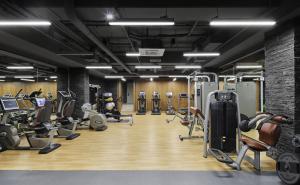 Fitness centrum a/nebo fitness zařízení v ubytování TITANIC Gendarmenmarkt Berlin