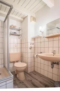 Koupelna v ubytování Haus Möwe