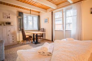 Postel nebo postele na pokoji v ubytování Haus Möwe