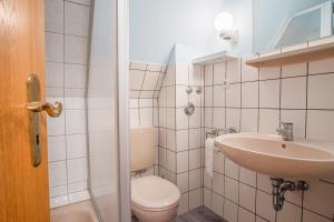 Koupelna v ubytování Haus Möwe