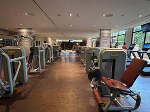 Fitness centrum a/nebo fitness zařízení v ubytování Marvelous private beach apartment in Palm Dubai within Anantara 5 star resort