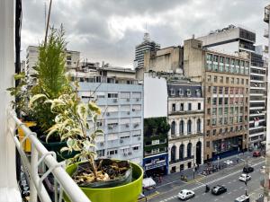 a view of a city from a balcony at RENTAPART BA in Buenos Aires