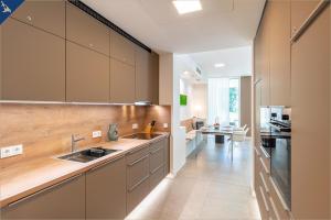 Kjøkken eller kjøkkenkrok på Exklusive Ferienwohnung Edelweiss