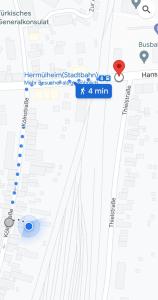 a screenshot of a google map of boston at Ferienwohnung in Hürth bei Köln in Hürth