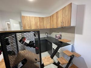 Virtuve vai virtuves zona naktsmītnē Ilić dvosoban apartman