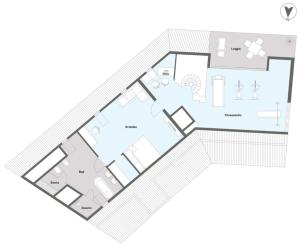 ein Haus in einem Gartenhaus in der Unterkunft Loftwohnung 270 qm mit Fitnesstudio in Haslach