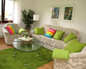 Posezení v ubytování Ferienwohnung "Am Schäferberg"