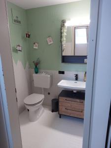 Koupelna v ubytování Zentrale Wohnung an der Gondel & Naturblick + 16 fotografií