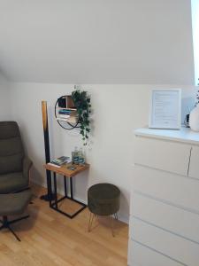 Posedenie v ubytovaní Zentrale Wohnung an der Gondel & Naturblick