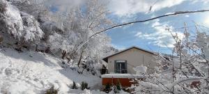 aNNa s Cozy Home with Private Forest, Canopy Terrace & Parking, near Präbichl durante el invierno