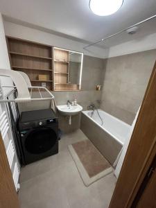 Kúpeľňa v ubytovaní New 2 Bedroom apartment by the airport - FREE PARKING