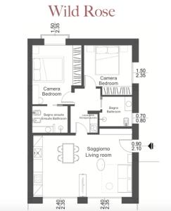 Planimetria di Villa Silvia Apartments