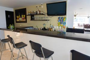 Lounge nebo bar v ubytování Hotel Central Plaza Medellin
