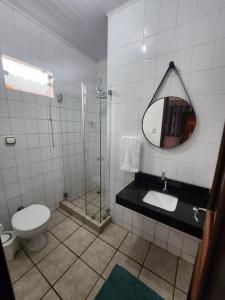 Koupelna v ubytování Flow Guest House