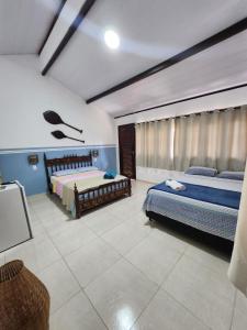 Uma cama ou camas num quarto em Flow House