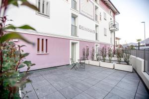 Balkoni atau teres di Miralago Locarno Easy Rooms