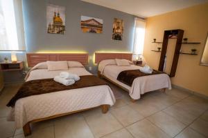Een bed of bedden in een kamer bij Hermoso departamento amueblado en Aguascalientes. Céntrico