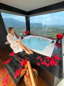 Γενική θέα στο βουνό ή θέα στο βουνό από  αυτό το σαλέ