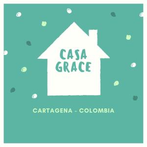 a diagram of a house with the words casa garage at @casa__grace in Cartagena de Indias