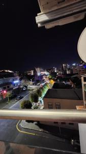 a view of a city street at night at 220 Loop St. Cape Town CBD in Cape Town