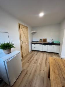 Η κουζίνα ή μικρή κουζίνα στο Apartament Jeziorna