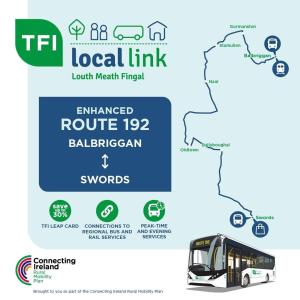 a diagram of a local link compared to a bus at Modern Homestay 15 minutes to Dublin Airport in Ballyboughal